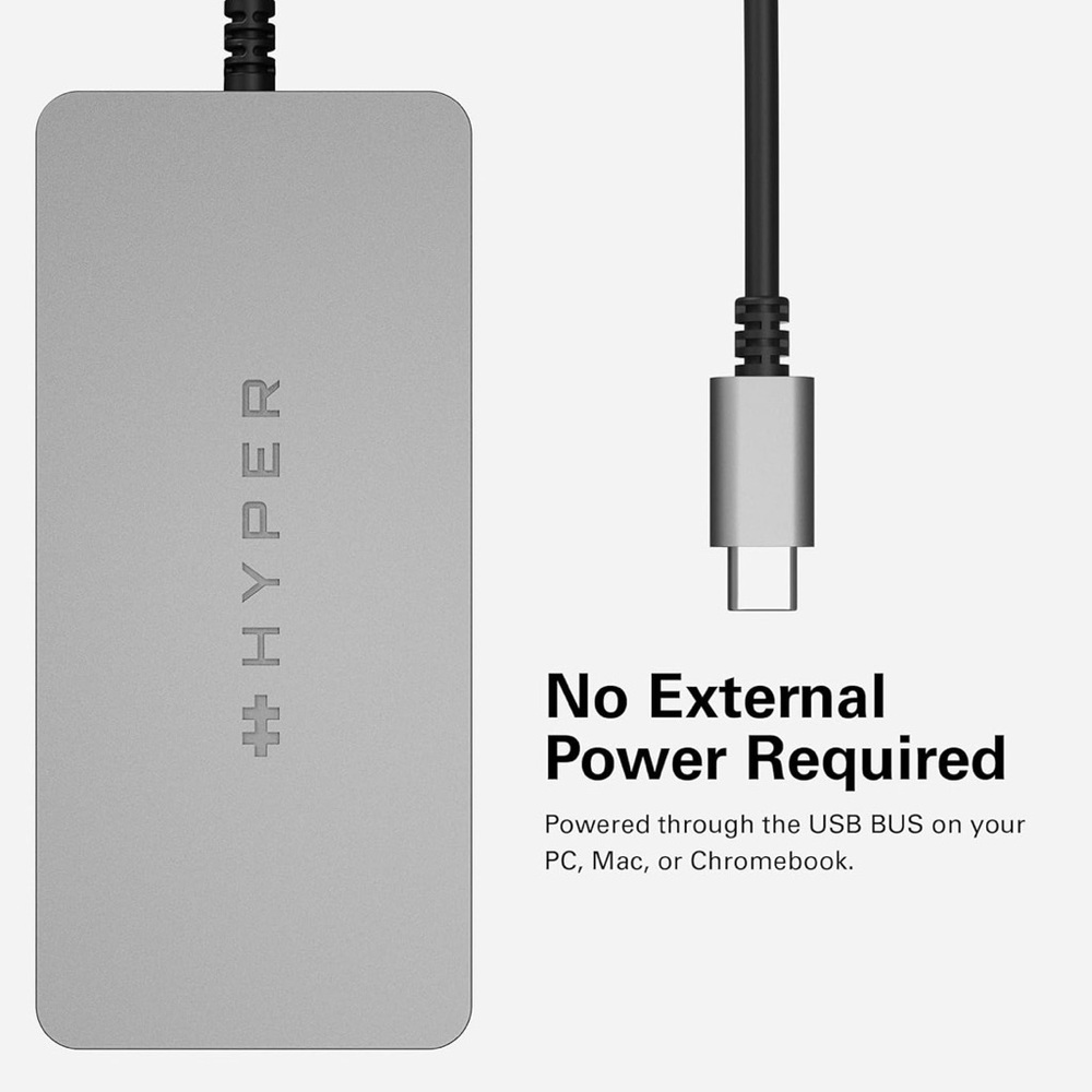 Hype USB-C Multi-Port Adapter - Silver - Picture 7 of 10